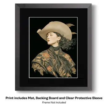 International Cowgirl 10 - International Cowgirl Keepsake Art Prints 8"x10" Artwork for 11"x14" Frame