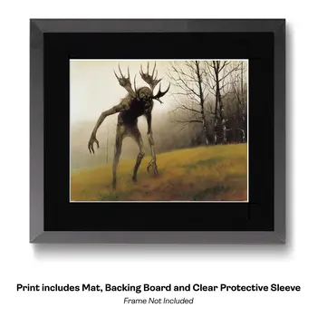 Official Jackalope Portrait - Cryptids Art Prints - 8"x10" Artwork for 10"x12" Frame