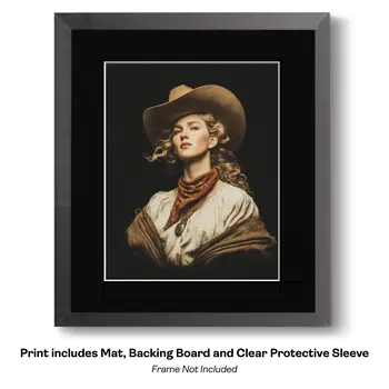 International Cowgirl 10 - International Cowgirl Keepsake Art Prints 8"x10" Artwork for 11"x14" Frame