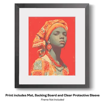 African Portraits 10 –  Worldwide People 8″x10″ Artwork for 10″x12″ Frame