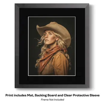 International Cowgirl 10 - International Cowgirl Keepsake Art Prints 8"x10" Artwork for 11"x14" Frame