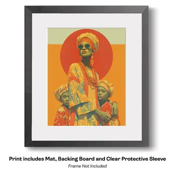 African Portraits 10 –  Worldwide People 8″x10″ Artwork for 10″x12″ Frame