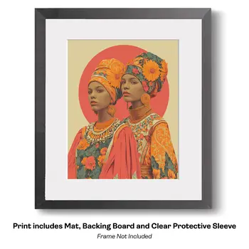 African Portraits 10 –  Worldwide People 8″x10″ Artwork for 10″x12″ Frame