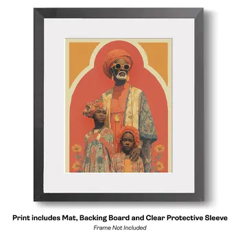 African Portraits 10 –  Worldwide People 8″x10″ Artwork for 10″x12″ Frame