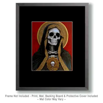 Goth Skeleton Madonna & Roses Art Prints - Gothic 8"x10" Artwork