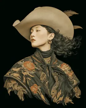 International Cowgirl 10 - International Cowgirl Keepsake Art Prints 8"x10" Artwork for 11"x14" Frame