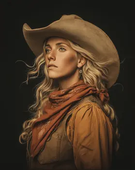 International Cowgirl 8 - International Cowgirl Keepsake Art Prints 8"x10" Artwork for 11"x14" Frame