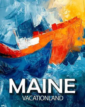 Ships in Storm - Maine Souvenir Art Prints - 8"x10" Artwork