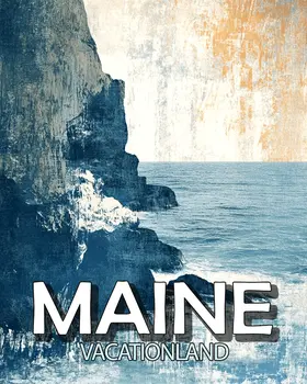 Northern Cliffs - Maine Souvenir Art Prints - 8"x10" Artwork