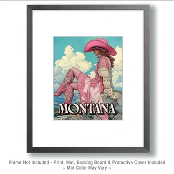 Summer Relaxation - Montana Souvenir Art Prints - 8"x10" Artwork