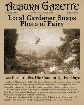 Fairy Vintage Newspaper Story Art Print - 8"x10" Artwork
