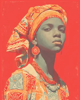 African Portraits 3 –  Worldwide People 8″x10″ Artwork for 10″x12″ Frame