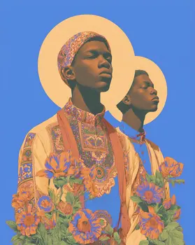 African Portraits 6 –  Worldwide People 8″x10″ Artwork for 10″x12″ Frame