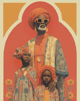 African Portraits 8 –  Worldwide People 8″x10″ Artwork for 10″x12″ Frame