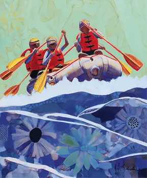 Beautiful Day for Rafting 8”x10” Art Print