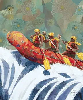 Rafting the Rapids 8”x10” Art Print