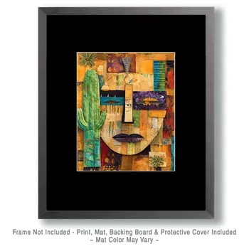 Desert Face - American Southwest Art Prints - 8"x10" Artwork for 11"x14" Frame