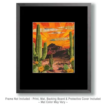 Arizona Collage - American Southwest Art Prints - 8"x10" Artwork for 11"x14" Frame