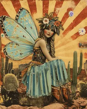 Arizona Fairy - American Southwest Art Prints - 8"x10" Artwork for 11"x14" Frame
