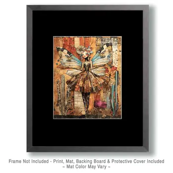 Desert Fairy Collage - American Southwest Art Prints - 8"x10" Artwork for 11"x14" Frame