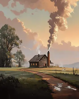 Spring Has Sprung at Last - Classic Landscape 8"x10" Art Print