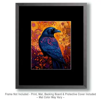 Nouveau Raven - Art Prints - 8"x10" Artwork for 11"x14" Frame
