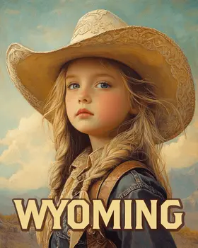 Julia - Wyoming Souvenir Art Prints - 8"x10" Artwork
