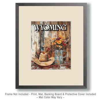 American Great Plains Still-Life - Wyoming Souvenir Art Prints - 8"x10" Artwork