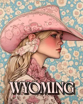 Cowgirl Polly - Wyoming Souvenir Art Prints - 8"x10" Artwork
