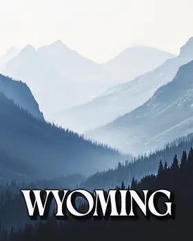 Rocky Mountains Misty Morning - Wyoming Souvenir Art Prints - 8"x10" Artwork