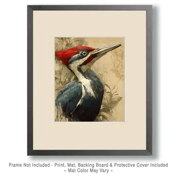 Antique Ivory Billed Woodpecker Art Print - 8"x10" Artwork