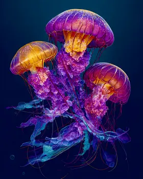 Jellyfish Luminescence Art Print - 8"x10" Artwork