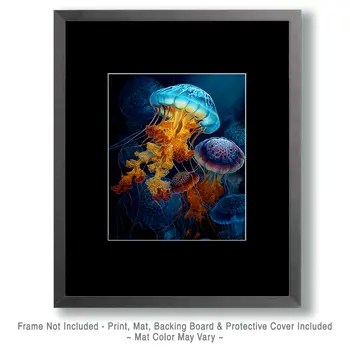 Jellyfish Swarm Art Print - 8"x10" Artwork