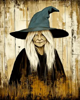 Vintage Wise Witch - Wiccan Wall Art Prints – 8″x10″ Artwork for 11″x14″ Frame