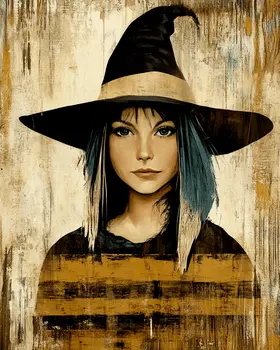 Vintage Second Sister Witch - Wiccan Wall Art Prints – 8″x10″ Artwork for 11″x14″ Frame