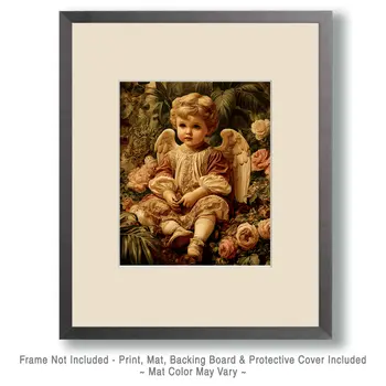 Classic Baby Angel Art Print - 8"x10" Artwork