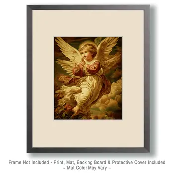 Nouveau Baby Angel Art Print - 8"x10" Artwork
