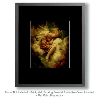 Young Sleeping Angel Art Print - 8"x10" Artwork
