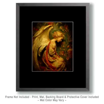Classic Nouveau Angel Art Print - 8"x10" Artwork