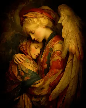 Angel Compassion Art Print - 8"x10" Artwork