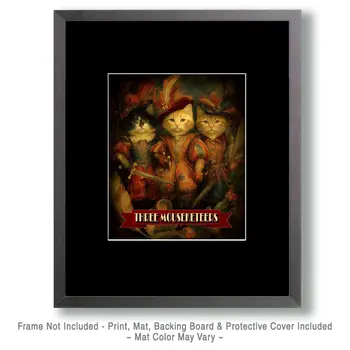 Three Mouseketeers Art Print - 8"x10" Artwork