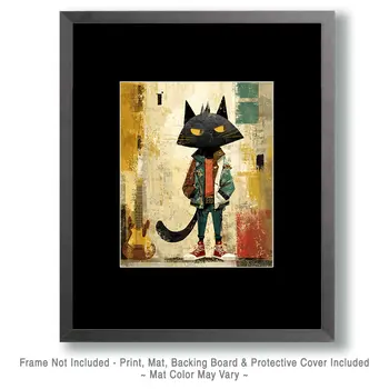 Streetwise Teen Kat Art Print - 8"x10" Artwork