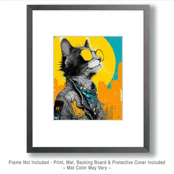 Intellectual Kat Art Print - 8"x10" Artwork