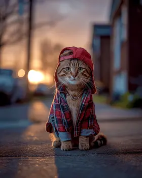 Young Street Kitty - 8"x10" Artwork