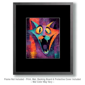 Keerrrazy Cat Art Print - 8"x10" Artwork