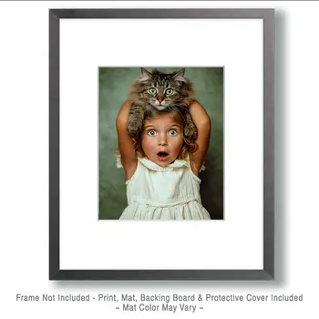 Cat Hat Cat Art Print - 8"x10" Artwork