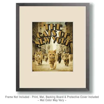 The Cats of New York Art Print - 8"x10" Artwork