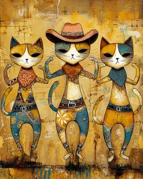 City Kitten Art Print - 8"x10" Artwork