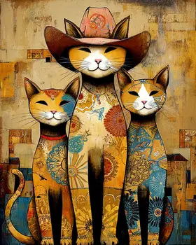 City Kitten Art Print - 8"x10" Artwork