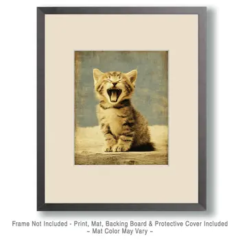 Sleepy Kitty Art Print - 8"x10" Artwork